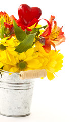 Yellow chrysanthemums