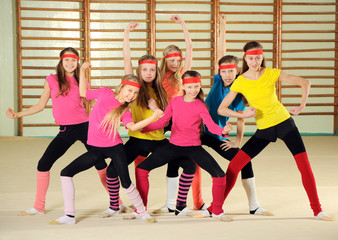 Fototapeta premium Active sporty girls