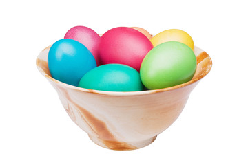 Fototapeta na wymiar multicolored Easter eggs