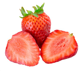 strawberries isolated