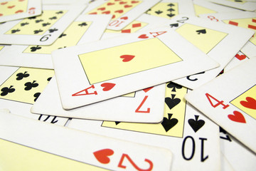 Naipes, cartas, fondo, textura, poker, juego, suerte