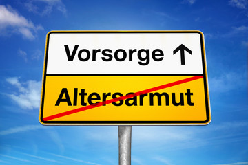 Obraz premium Altersarmut