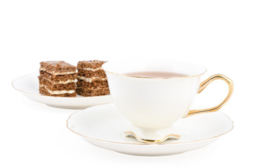 cake with tea