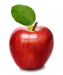 Red apple isolated