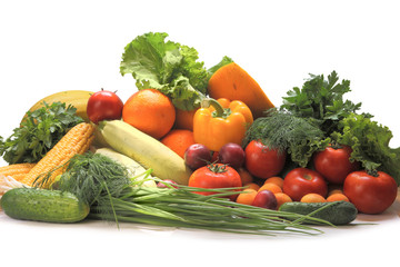 group of vegetables and fruits