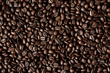 Coffee beans background (crop)