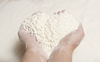 a handful of flour