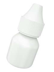 Eye medicine container isolated on white background. 3D render