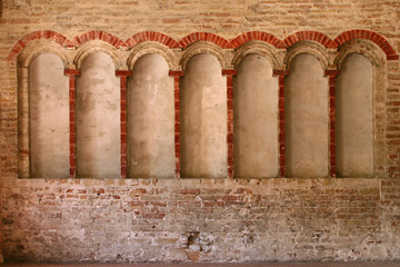 Fiastra, Macerata, abbazia dettaglio