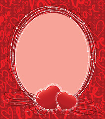 Cute Valentine's border (template for photo)