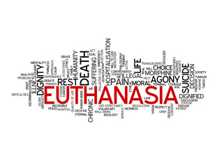 EUTHANASIA Tag Cloud (death pain agony suicide medicine dignity)