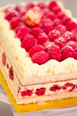 sweet dessert: raspberry cheesecake