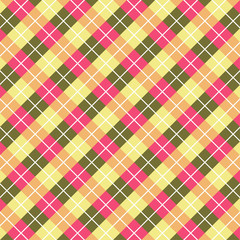 Abstract square pattern with pink and green tones