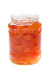Jar with Quinces Jam Delicacy - Homemade!