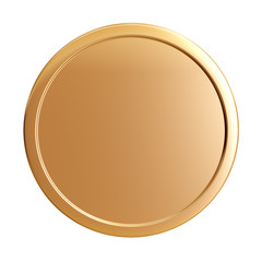 blank gold coin