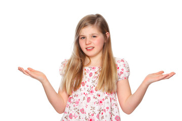 young cofused girl