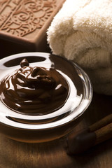 Chocolate spa with cinnamon