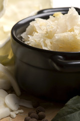 Fresh pickled cabbage - traditional polish sauerkraut