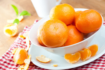 Mandarinen in Schale