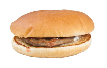 hamburger isolated on white