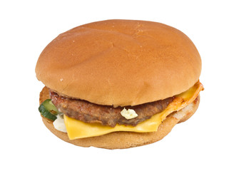 hamburger isolated on white