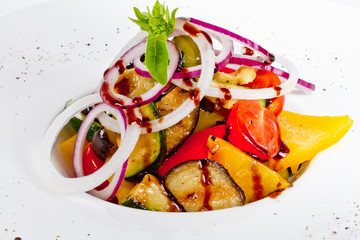 Grilled vegetables (zucchini, eggplant, onions, peppers, asparag