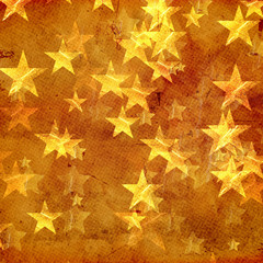 golden stars over old paper
