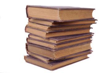 stack of book-4 isolated