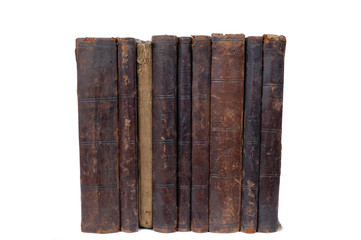 stack of book-11 isolated