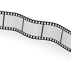 3d render of blank film