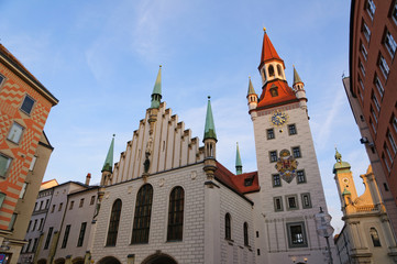 Fototapeta na wymiar Old City Hall of Munich, Germany