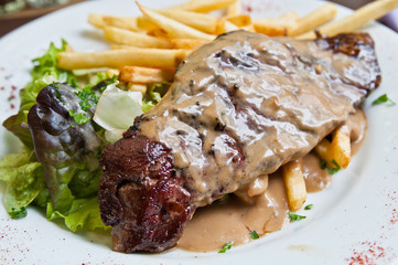 juicy steak beef