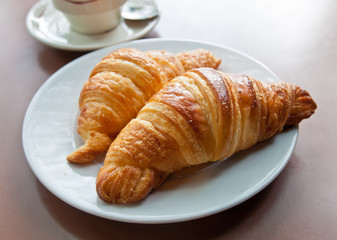 coffee and croissants
