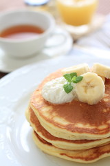 banana pan cake with english tea