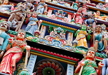 Naklejka premium hindu temple statue