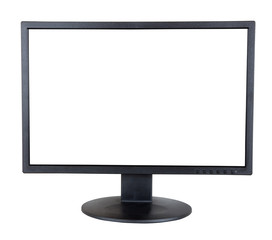 Computer  monitor. Isolated on white