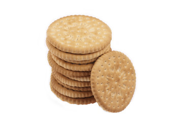 Stack of cookies isolated