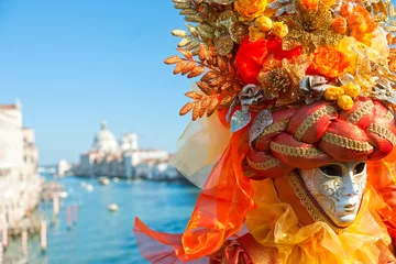 Deurstickers Venice Mask, Carnival. © Luciano Mortula-LGM