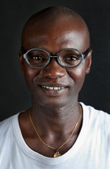 Portrait of the African young man