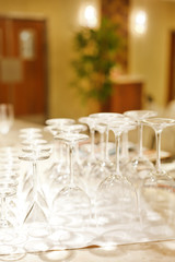 Lots of wine glasses
