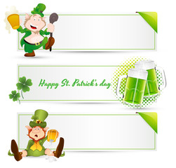 Fototapeta premium St. Patrick’s Day Leprechaun Banners