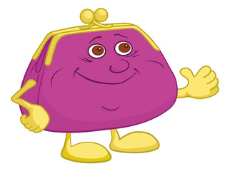 Purse showing thumbs up