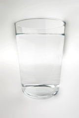 Glass of water with clipping path