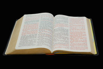 Bible Isolated on Black
