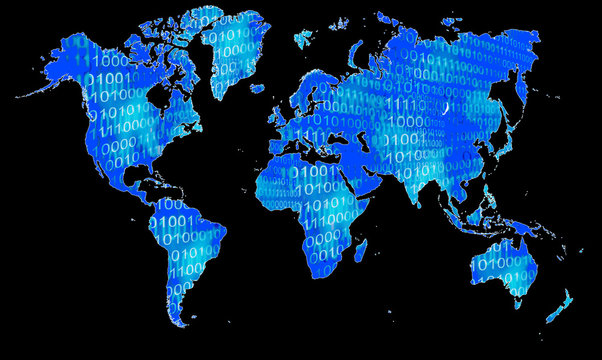 world map binary