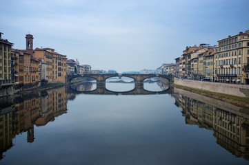 Ponte Vecchio bridge in Florence, Italy.