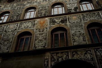 Obraz premium Old house facade.