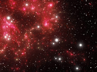 Colorful space star nebula