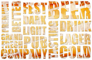 beer background text