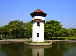 old prison tower in the park